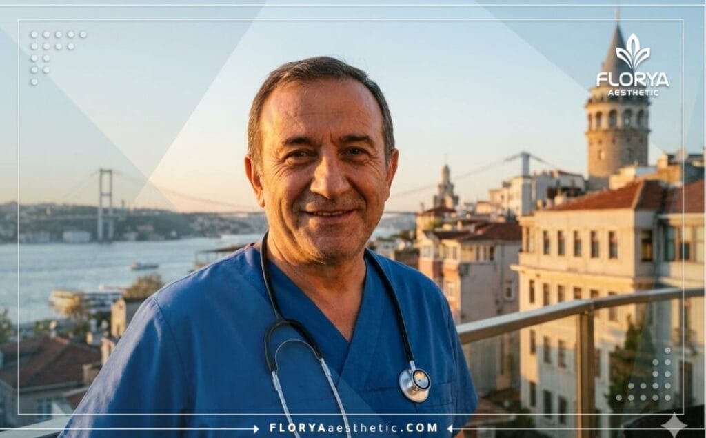 Médecin accueillant à Istanbul avec vue sur le Bosphore pour un lifting
