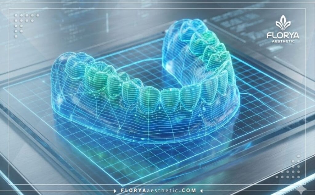 Escaneo digital 3D enfocado en el tejido gingival y arco dental