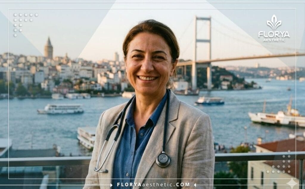 Dentista amigable en Estambul invitando a pacientes para cirugía gingival