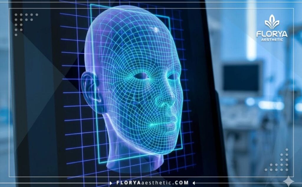 Escaneo digital 3D de alta tecnología de la estructura facial