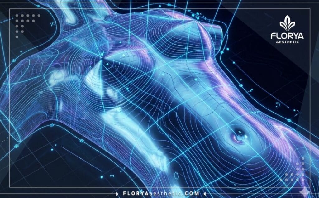 مسح ثلاثي الأبعاد يوضح التخطيط الدقيق لمنطقة الصدر لتجنب المخاطر.