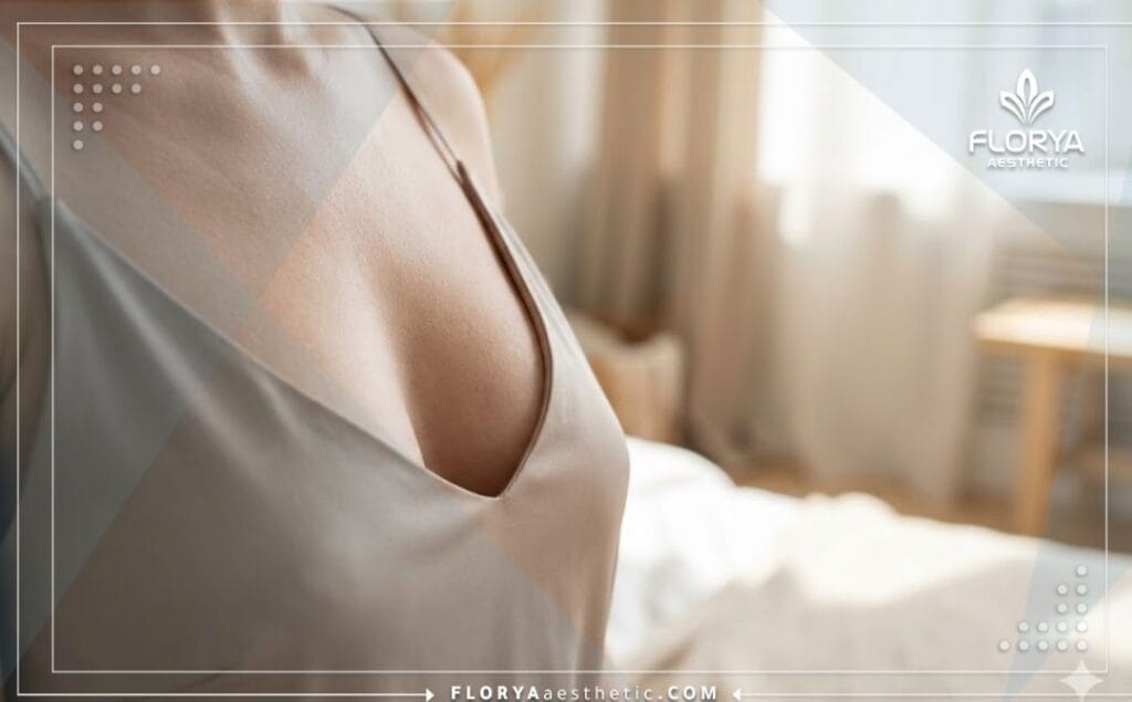 نتيجة مثالية ومتناسقة لعملية تجميل الثدي والشد