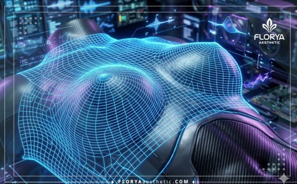 Visualisation 3D haute technologie de l'anatomie thoracique pour reconstruction.