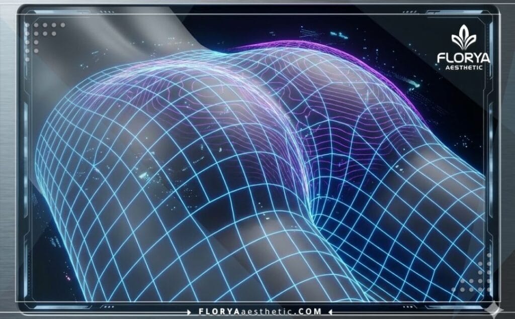 مسح ضوئي ثلاثي الأبعاد يظهر التشريح الدقيق لمنطقة الأرداف