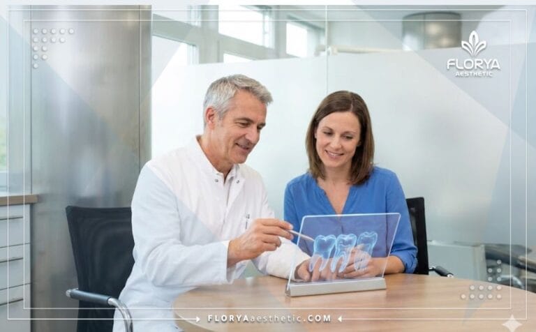 Professional dentist utilizing digital technology to plan Dental Fillings in Turkey.