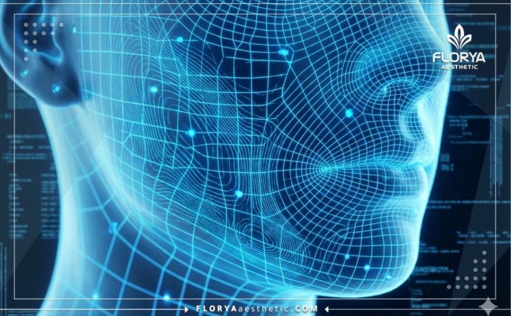 3D сканирование зоны коррекции, показывающее точность процедуры липофилинга.