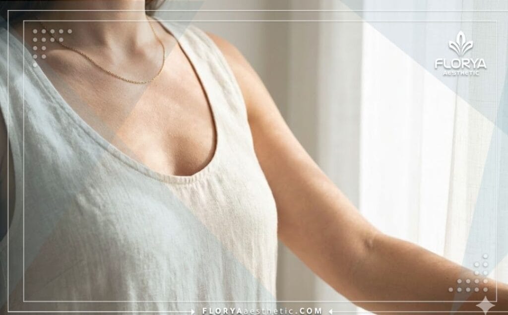 Flawless natural result of fat transfer breast augmentation