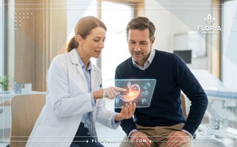 Doctor discussing Gastric Sleeve Risks in Turkey using digital technology