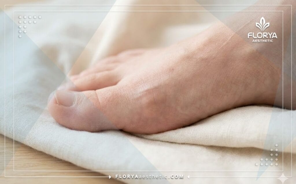 Cinematic close-up showing perfectly straight toe alignment after correction