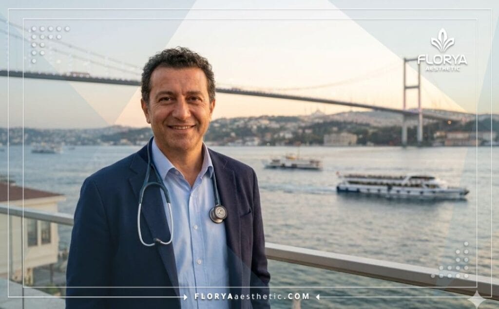 Friendly ophthalmologist in Istanbul inviting patients for eye surgery