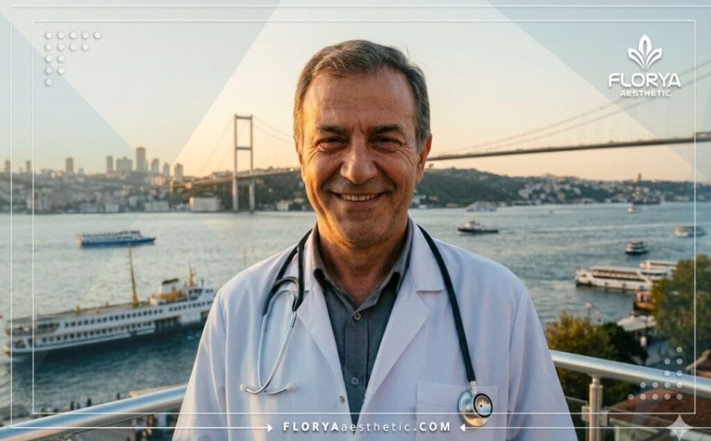 Doctor amable en Estambul recibiendo pacientes para liposucción