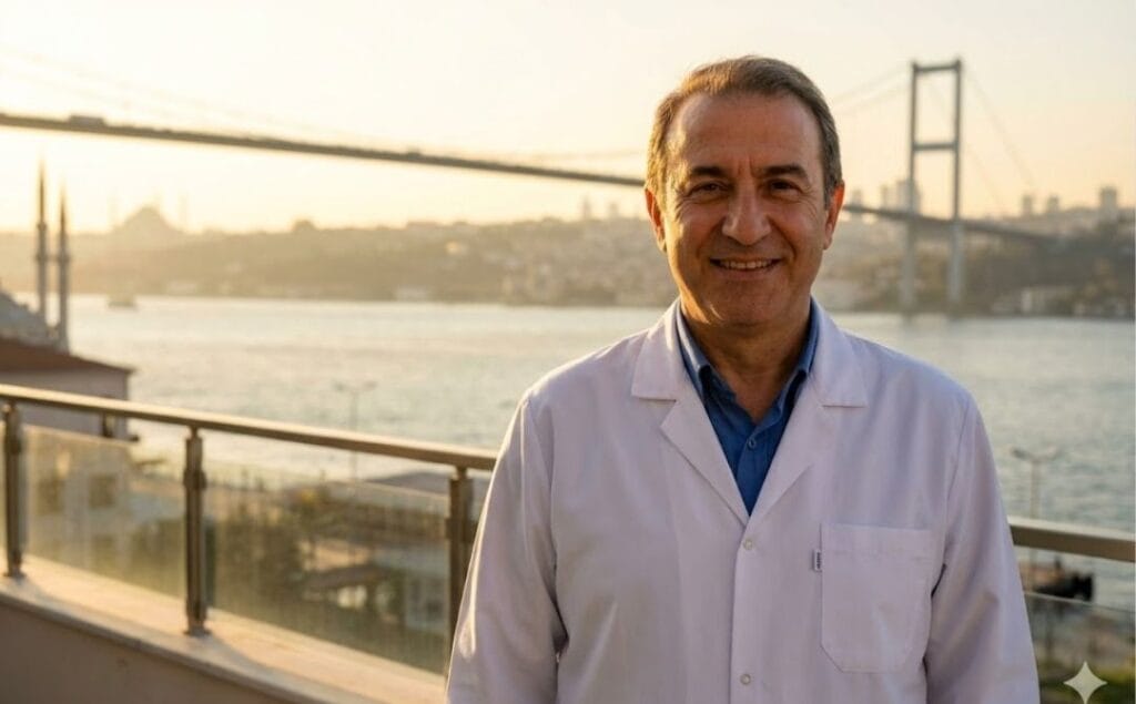Friendly doctor in Istanbul welcoming international patients