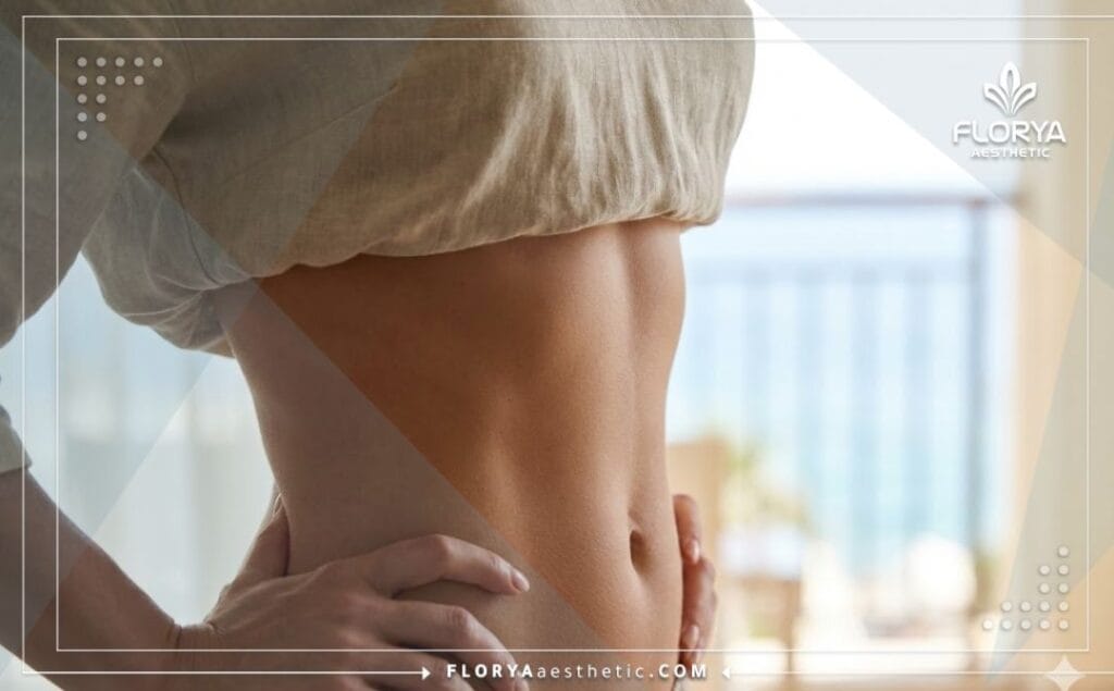 Close-up showing a toned and sculpted waistline representing the perfect result.