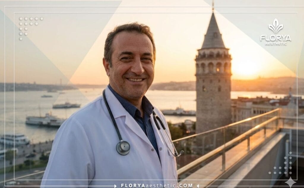Docteur accueillant invitant les patients à Istanbul pour leur procédure esthétique.
