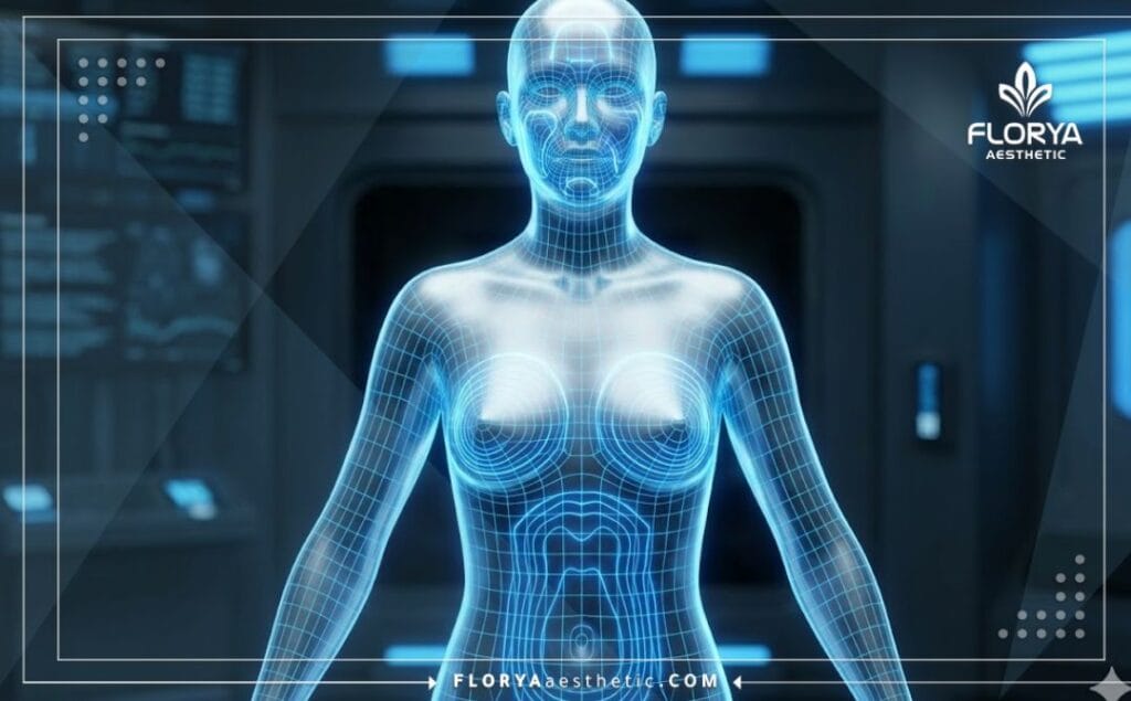 3D сканирование тела для планирования пластической операции.