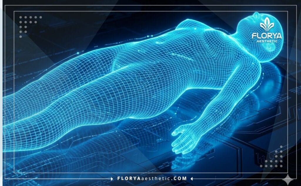 Visualisation 3D haute technologie du remodelage corporel