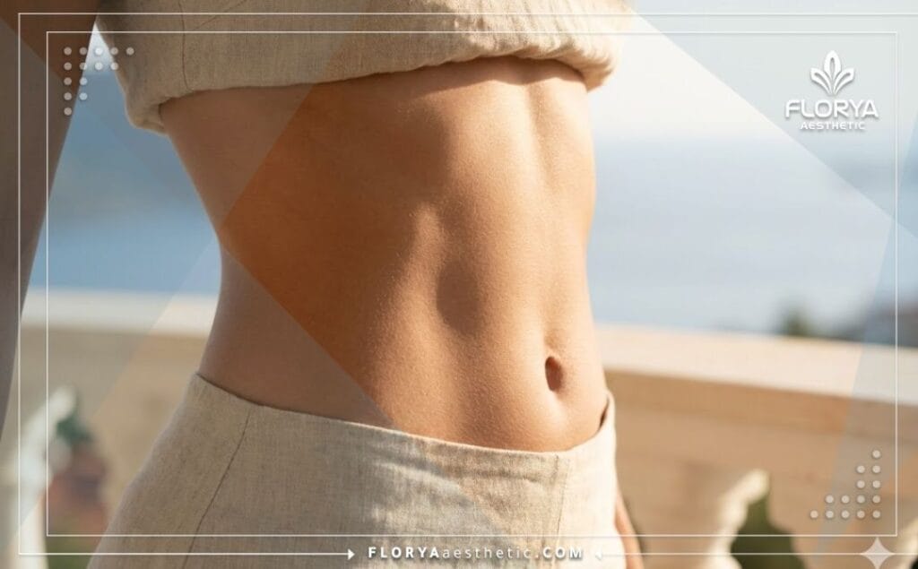 نتيجة مثالية لجسم مشدود ومتناسق بعد عملية إزالة الترهلات.