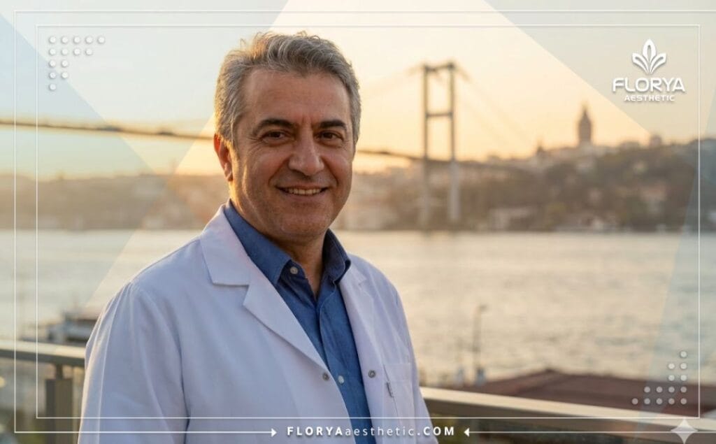 طبيب يشرح خطوات عمليات التجميل بعد فقدان الوزن على تابلت لمريض