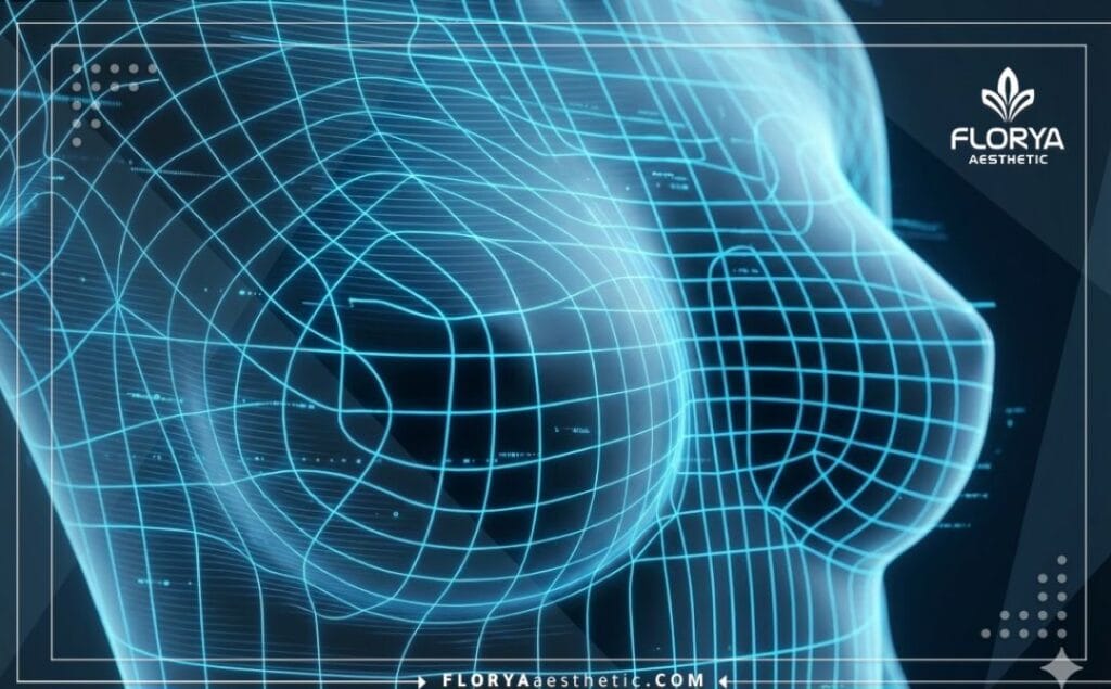 مسح ضوئي ثلاثي الأبعاد يظهر التشريح الدقيق لمنطقة الصدر.