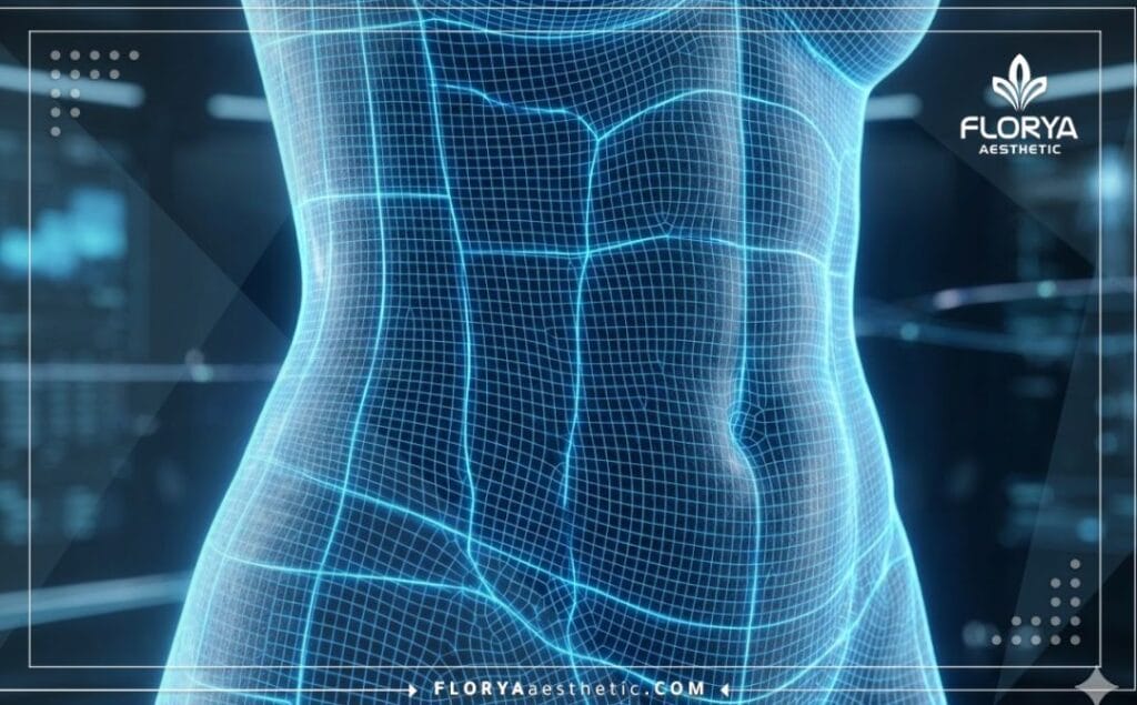 Цифровое 3D сканирование торса для планирования скульптурирования.