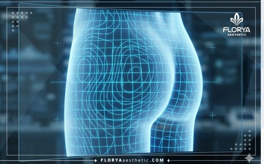 Высокотехнологичное 3D-сканирование ягодичной зоны для точной эстетической коррекции.