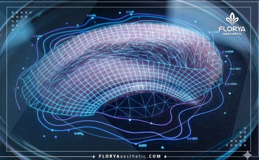 Цифровое 3D-сканирование области бровей для точного планирования