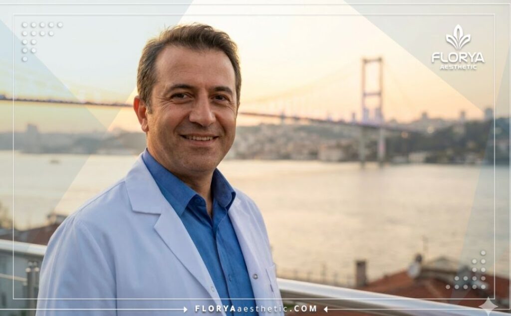 Приветливый доктор на фоне знаменитых достопримечательностей Стамбула