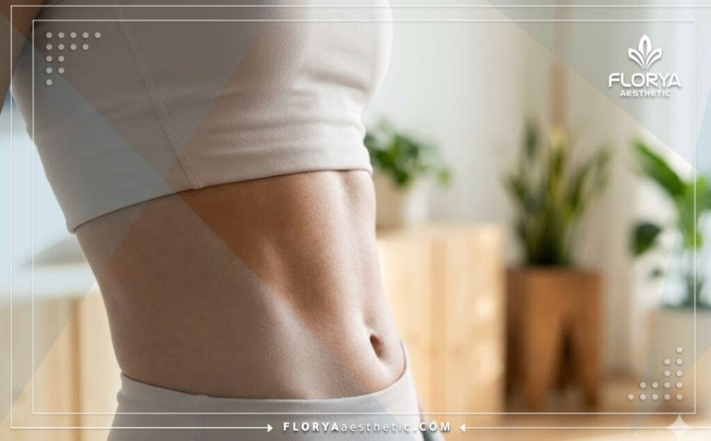 صورة مقربة تظهر قواماً رياضياً وخصراً منحوتاً كنتيجة مثالية لجراحة السمنة