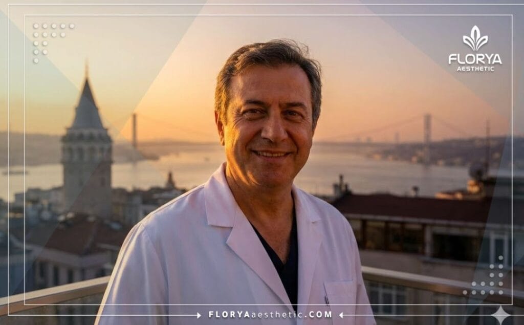 طبيب يشرح خطة أفضل دولة في عمليات تجميل الأنف لمريض باستخدام تابلت متطور