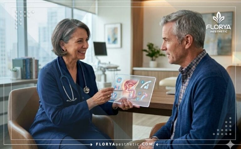 Médecin expert utilisant une technologie numérique pour présenter les Meilleurs Implants Péniens.