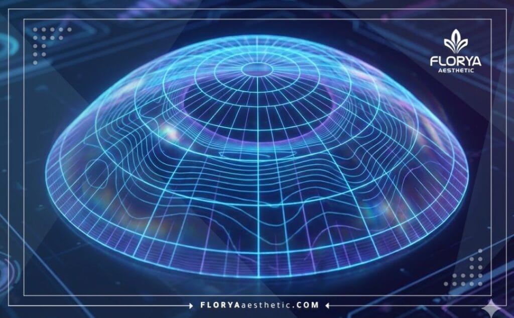 مسح ضوئي ثلاثي الأبعاد يظهر طبقات العين والدمع بدقة عالية