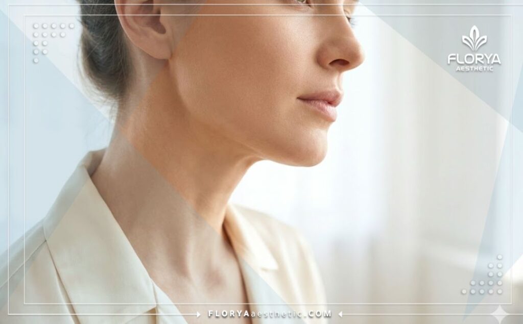 نتيجة مذهلة وناجحة لعملية شد الوجه تظهر بشرة مشدودة وجذابة.