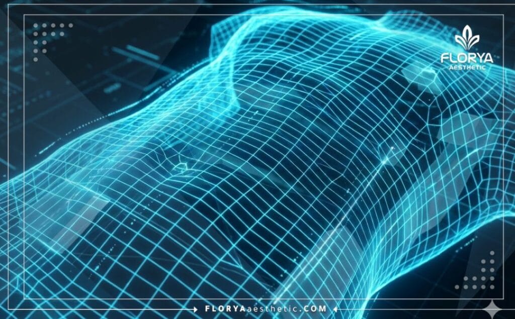 3D сканирование брюшной полости с лазерной сеткой