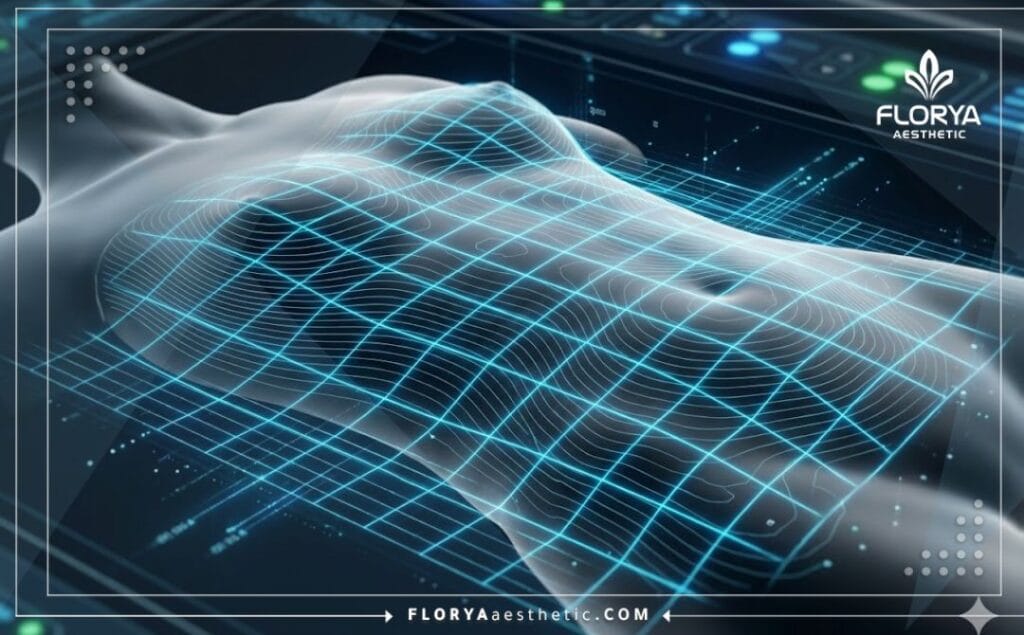 Scanner 3D macro de haute technologie de la zone de l'estomac