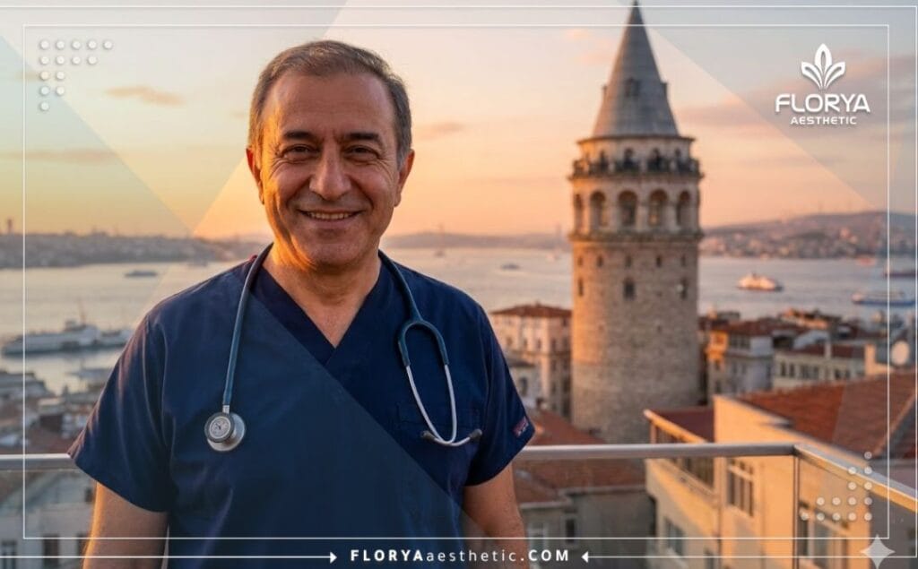 طبيب ودود يرحب بك في اسطنبول لإجراء زراعة الشعر أمام جسر البوسفور