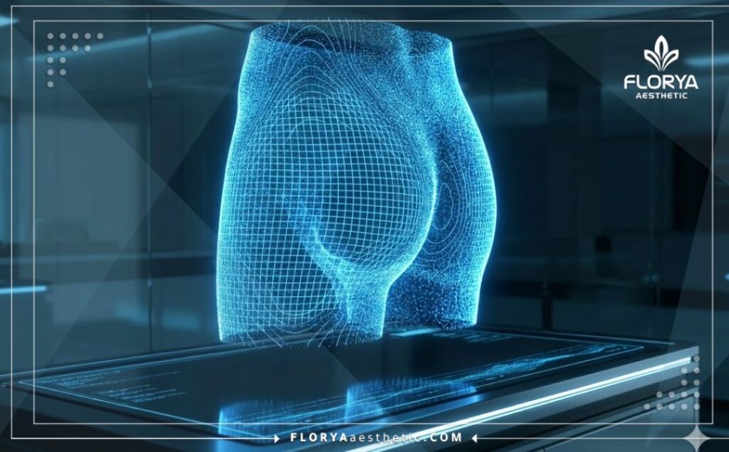 Scan 3D numérique de haute technologie de la zone fessière