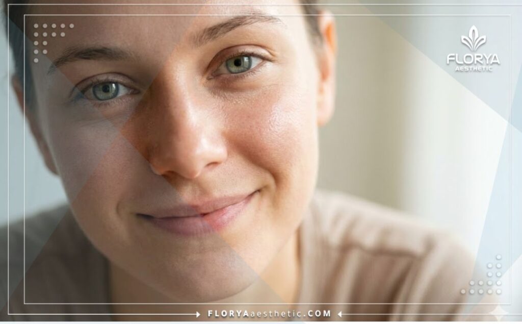 Close-up of a perfect, aesthetic result following a successful blepharoplasty procedure.