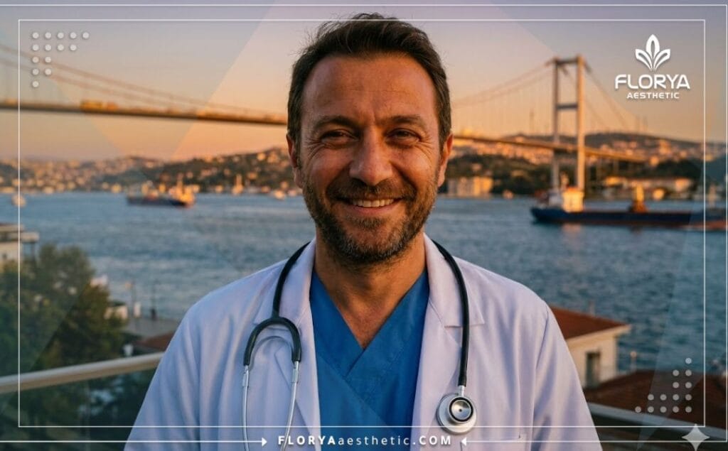 Docteur accueillant à Istanbul avec une vue emblématique sur le Bosphore.