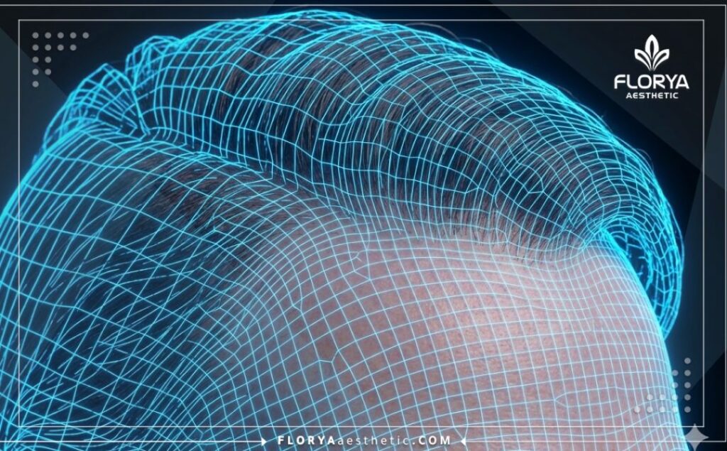 Высокотехнологичное 3D-сканирование кожи головы для точного планирования