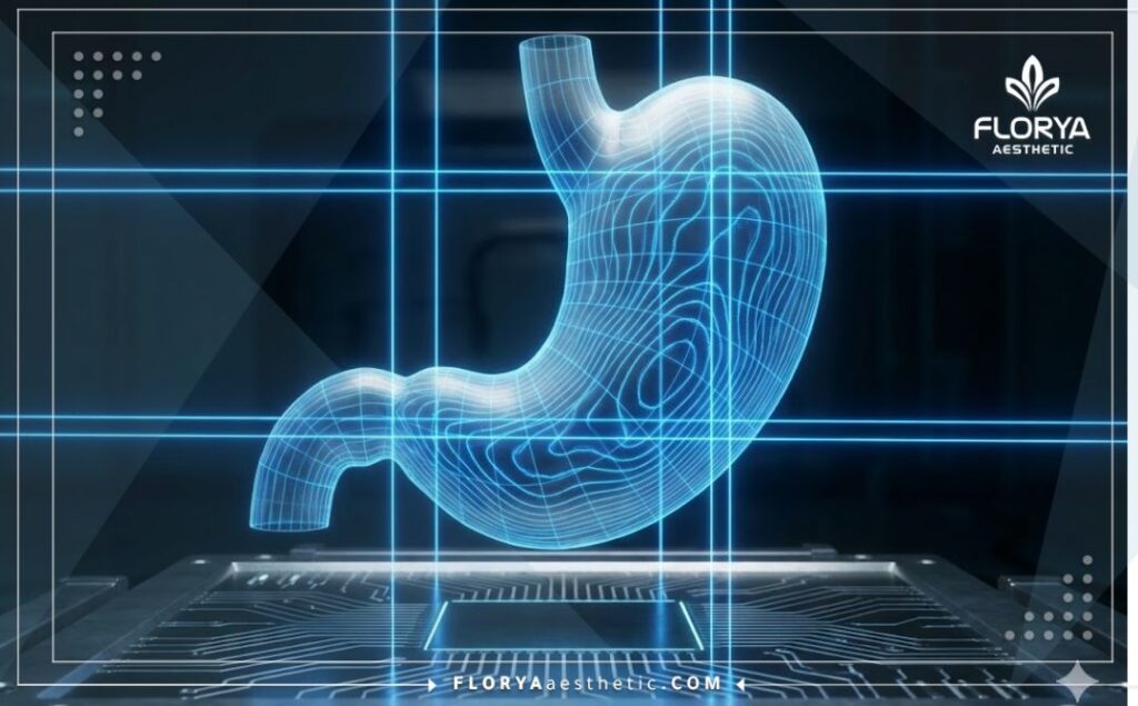 Высокотехнологичное 3D-сканирование области желудка для планирования