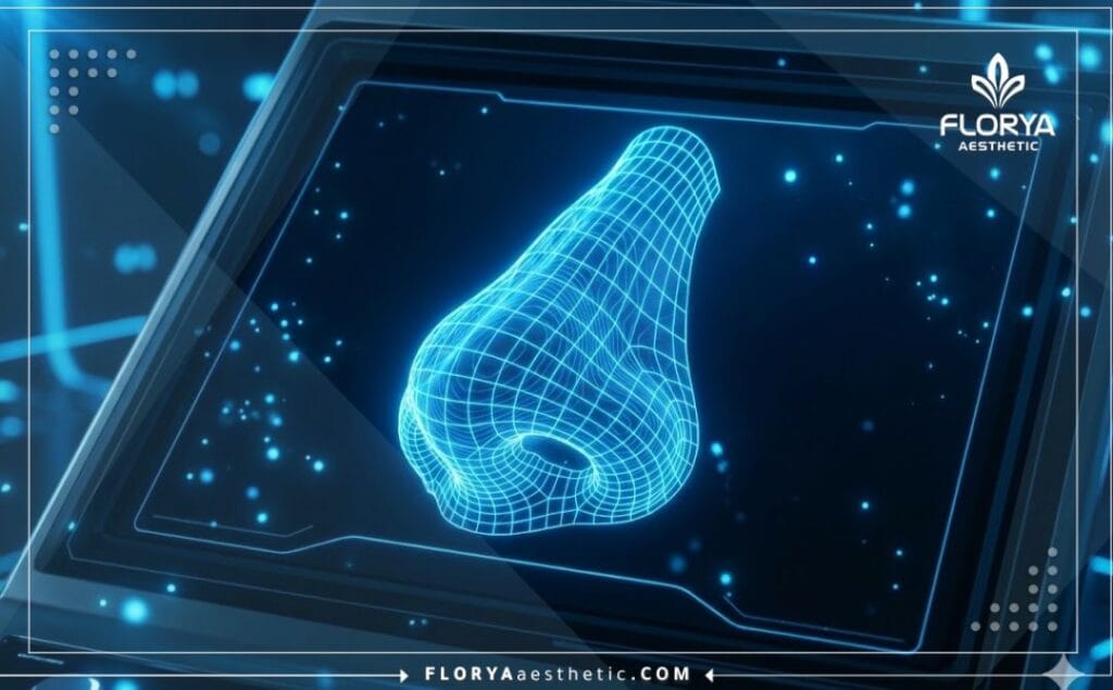 3D сканирование анатомической структуры кончика носа.