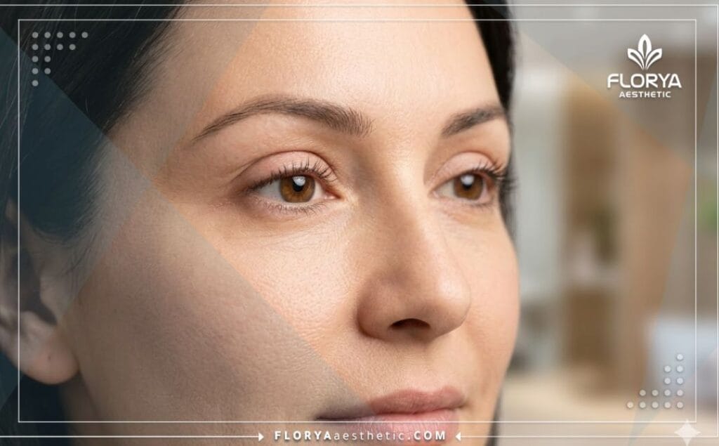 Flawless and youthful eye contour showcasing successful upper blepharoplasty results