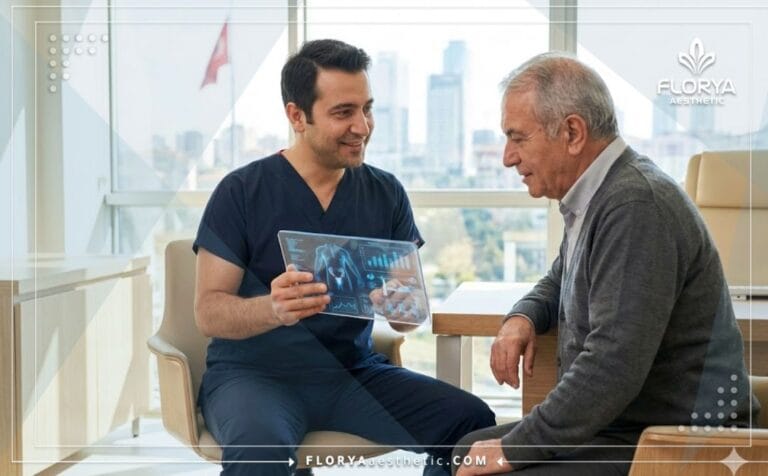 Médecin expert utilisant une tablette avec un Urologue en Turquie