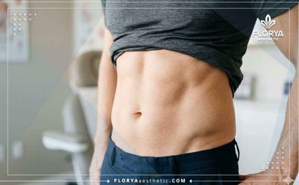 Крупный план идеального, естественного эстетического результата после процедуры.