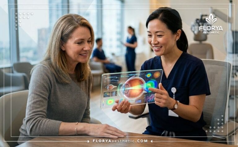 Professional doctor using a digital tablet at the Best LASIK Hospital in Turkey