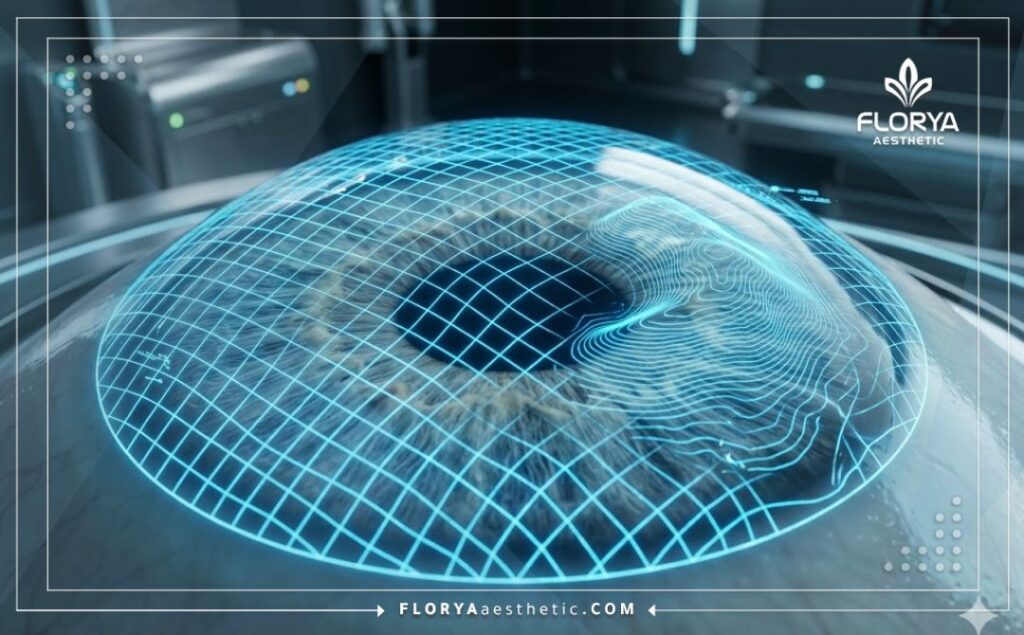 Escaneo digital 3D detallado del cristalino y el ojo para máxima precisión