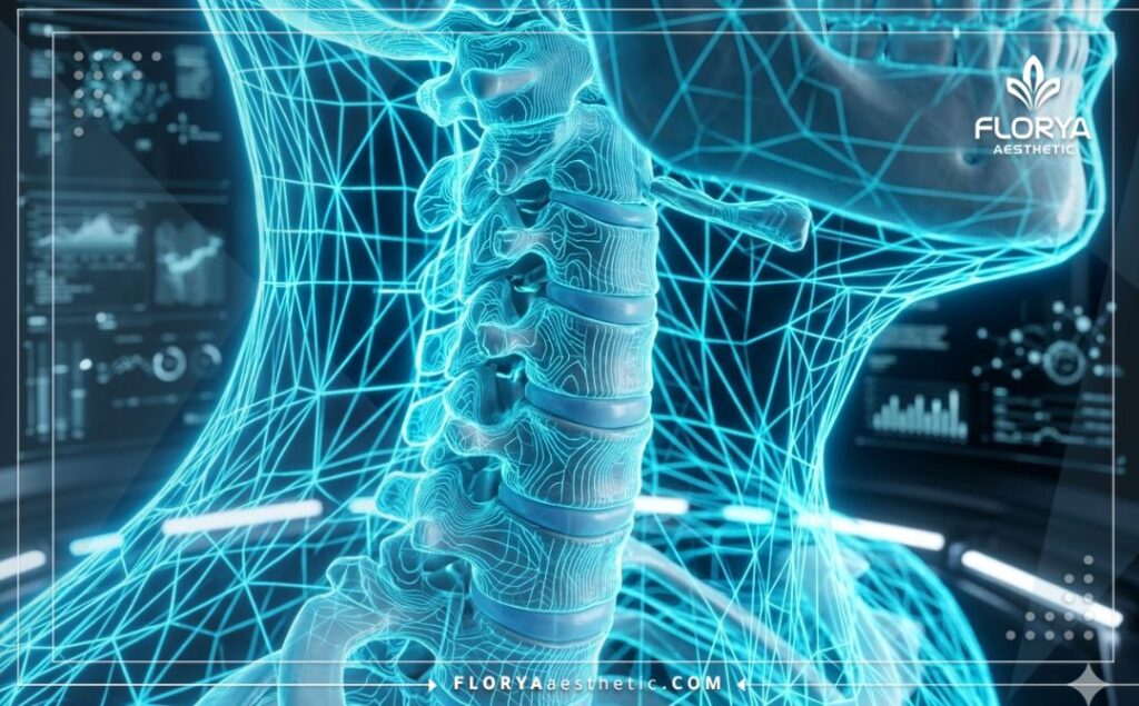 مسح ثلاثي الأبعاد دقيق لمنطقة الفقرات العنقية والرقبة
