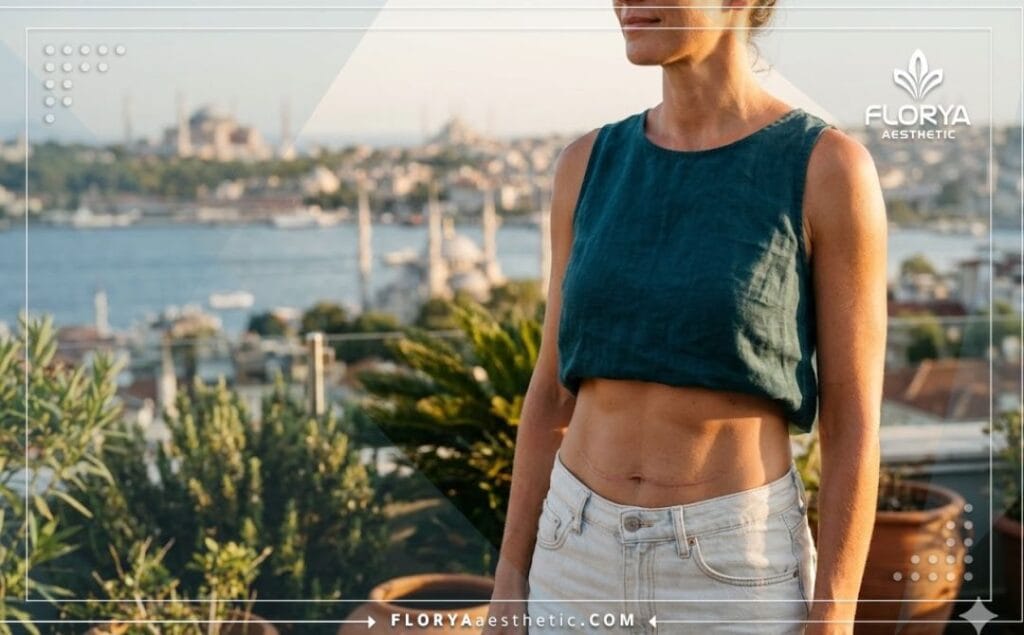 Abdomen sano y tonificado que muestra el resultado perfecto de la cirugía bariátrica.