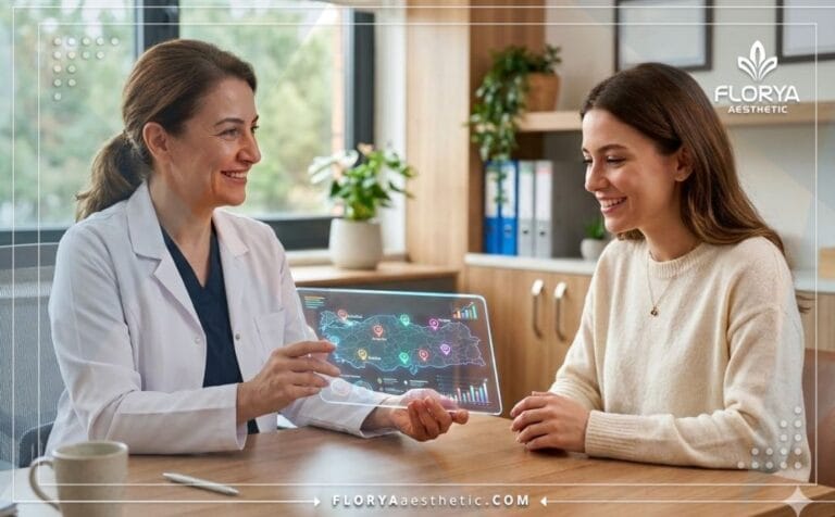 Médico profesional utilizando tecnología avanzada en los Centros de tratamiento de infertilidad en Turquía.