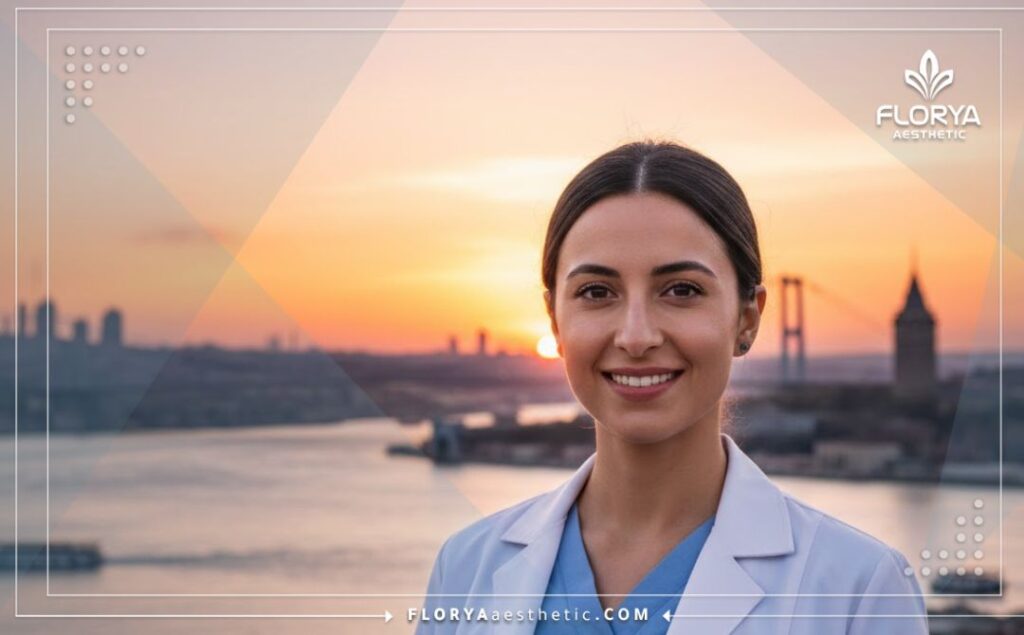 Professional doctor in Istanbul inviting patients for medical treatment.